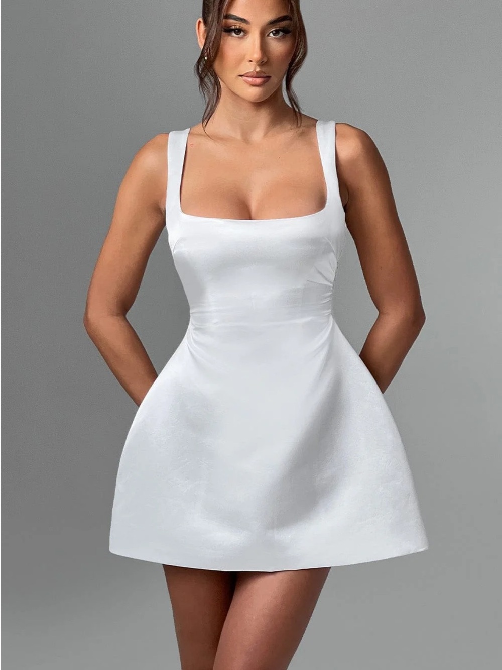 Babyboo Sofia Mini Dress in Ivory - Picture 5 of 8
